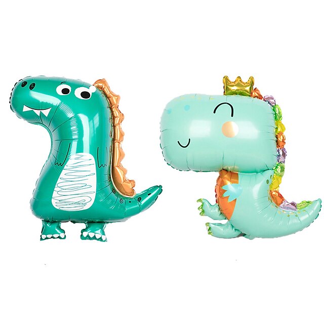 Home & Garden Home Decor | Forest Animal Theme Swallow Tail Pull Flag Crown Dinosaur Children Birthday Party Decoration Balloon 