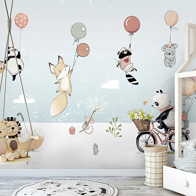 Wall Stickers Kids Rooms Nursery Cute Animal Panda Rabbit Koala Home Decoration 