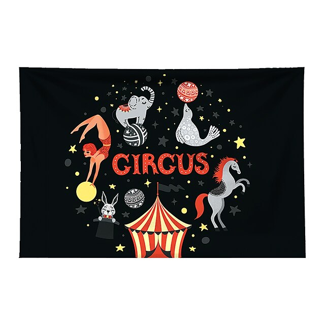 Home & Garden Home Decor | Circus Animals Wall Tapestry Art Decor Blanket Curtain Hanging Home Bedroom Living Room Decoration Po