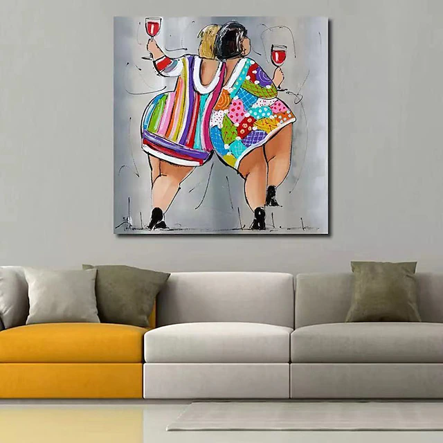 Oil Painting Handmade Hand Painted Wall Art Contemporary Woman Home Decoration Decor Rolled Canvas No Frame Unstretched 8