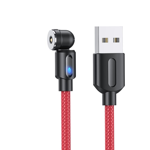  Micro USB Lightning USB C Cable 3 In 1 All-In-1 Magnetic 2.4 A 2.0m(6.5Ft) 1.0m(3Ft) 0.5m(1.5Ft) PVC(PolyVinyl Chloride) Aluminium Alloy For Samsung Xiaomi Huawei Phone Accessory