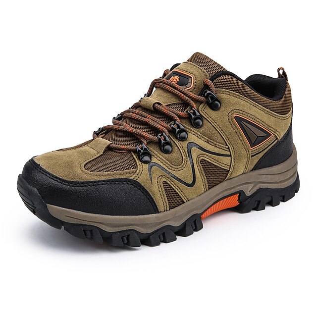  Men's Hiking Shoes Sneakers Mountaineer Shoes Shock Absorption Breathable Wearable Lightweight Fishing Hiking Climbing Synthetic Spring, Fall, Winter, Summer Green Grey Brown / Round Toe
