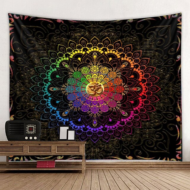 Home & Garden Home Decor | Psychedelic Bohemian Mandala Wall Tapestry Art Deco Blanket Curtain Hanging Home Bedroom Living Room 