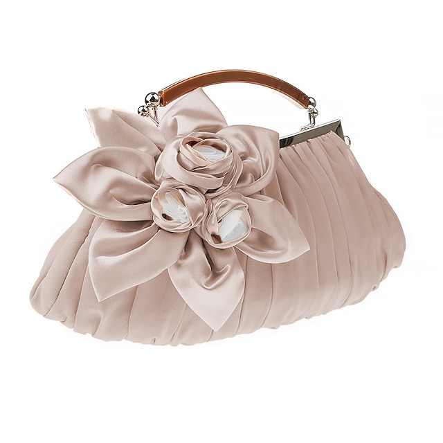  clutch dama geanta rochie de seara cu flori portabile pentru petrecerea nuntii de seara