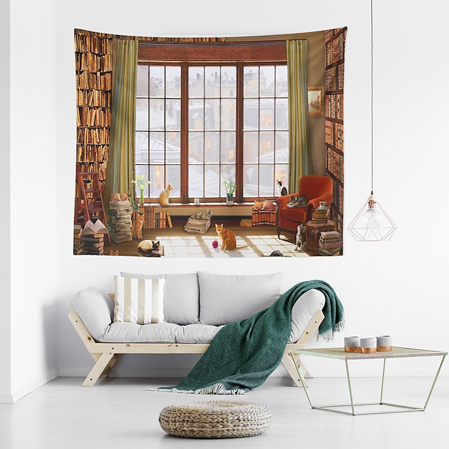 Home & Garden Home Decor | Window Shelf Wall Tapestry Art Decor Blanket Curtain Hanging Home Bedroom Living Room Decoration Poly