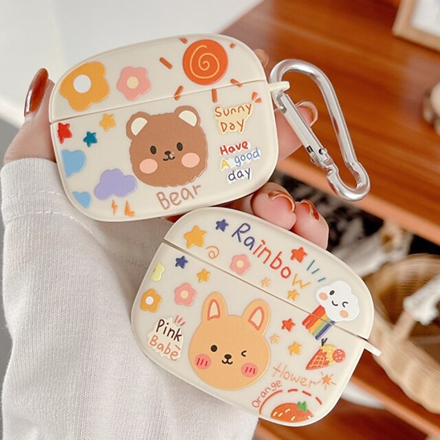 Capinha Para AirPods Pro Airpods 1/2 Antichoque Anti-poeira Macia Desenho  Animado Silicone Caso de fone de ouvido de 8792258 2022 por €12.99