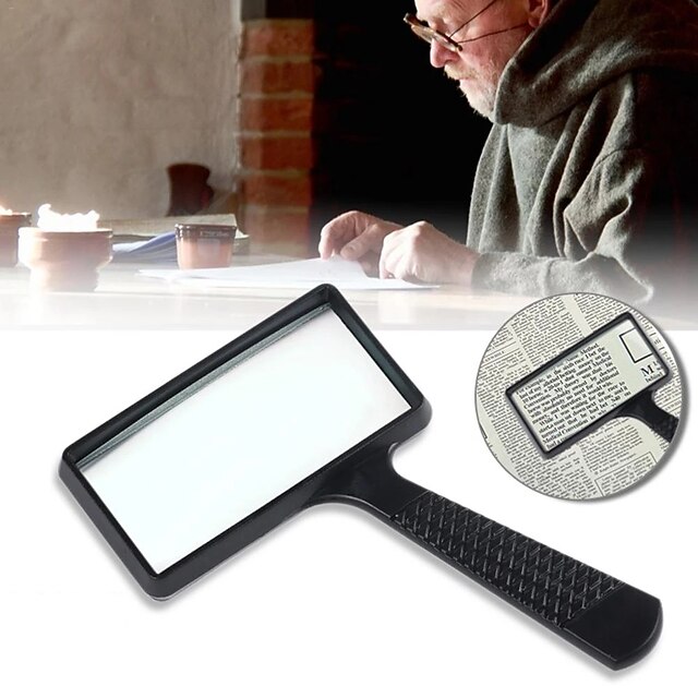 Magnifier Handheld 3 X Reading 9.3*4.7 mm Plastic Adults', Back to School Gift 6