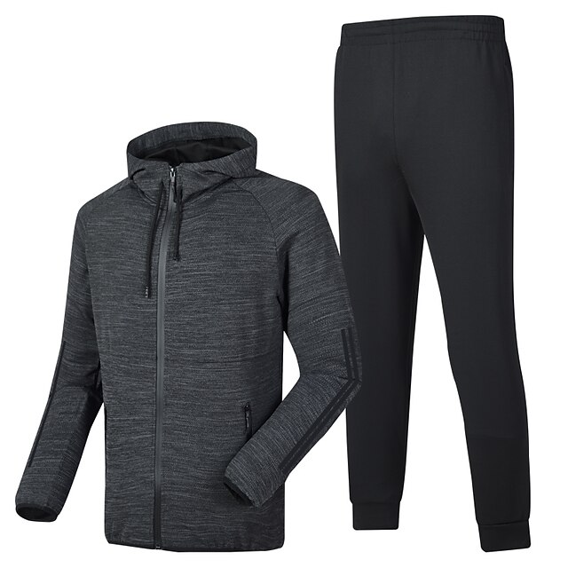 Sports & Outdoors Running, Jogging & Walking | Mens 2 Piece Tracksuit Athletic 2pcs Winter Long Sleeve Thermal Warm Windproof Br