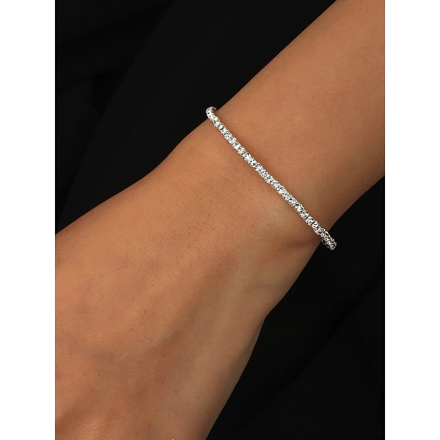 Shoes & Bags Fashion Accessories | Womens Bracelet Bangles Classic Wedding Statement Stylish Artistic Simple Imitation Diamond B