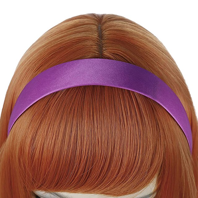 Scooby Doo Daphne Wig Mersi Womens Orange Wigs for Daphne Cosplay Long ...
