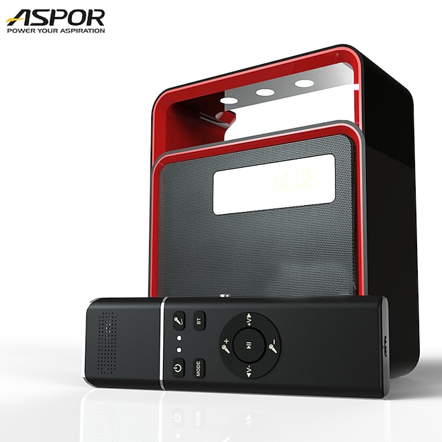  ASPOR A661 Bluetooth-højttaler Bluetooth Udendørs Bærbar FM-radio Højttaler Til Bærbar Mobiltelefon