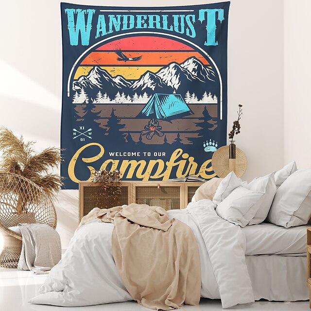 Home & Garden Home Decor | Wanderlust Wall Tapestry Art Decor Blanket Curtain Hanging Home Bedroom Living Room Decoration - GQ97