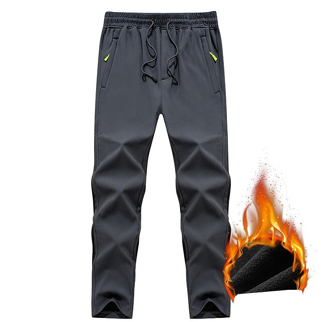 Sports & Outdoors Camping, Hiking & Backpacking | Mens Hiking Pants Trousers Fleece Lined Pants Softshell Pants Winter Outdoor T