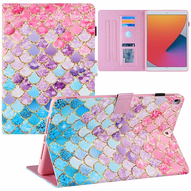  Magnetic Flip Tablet Case Cover For Apple iPad 8th 7th 10.2'' iPad Air 3rd iPad Pro 2017 Card Holder Smart Auto Wake / Sleep Shockproof Dustproof Graphic PU Leather