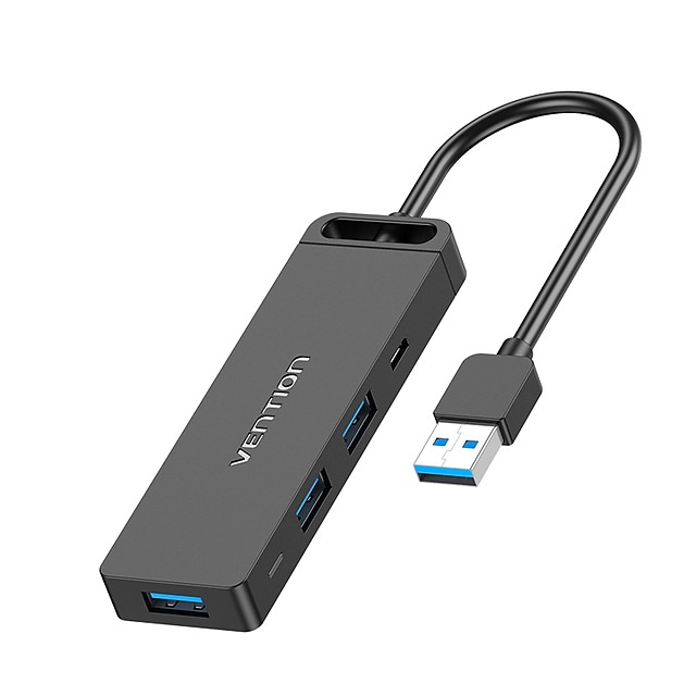  VENTION CHVBB USB 3.0 to Micro USB 3.0 SD Card TF Card USB Hub 6 Ports For Windows, PC, Laptop