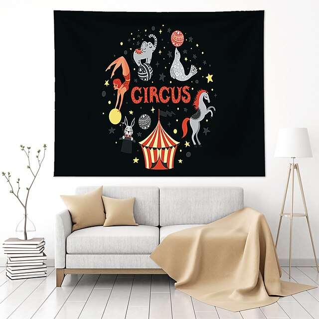 Home & Garden Home Decor | Circus Animals Wall Tapestry Art Decor Blanket Curtain Hanging Home Bedroom Living Room Decoration Po