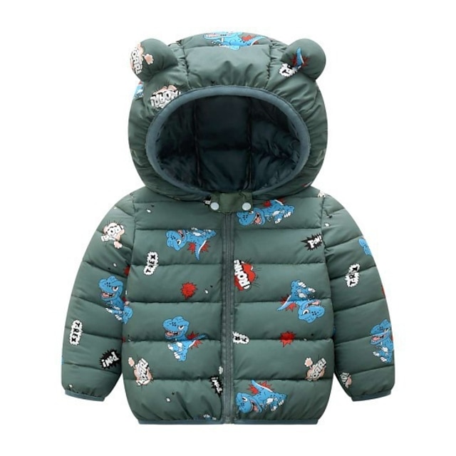 Croal Cherie Winter Autumn Jacket For Girls Boys Dinosaur Children's Winter Baby Girls Jackets Winter Parkas Clothing