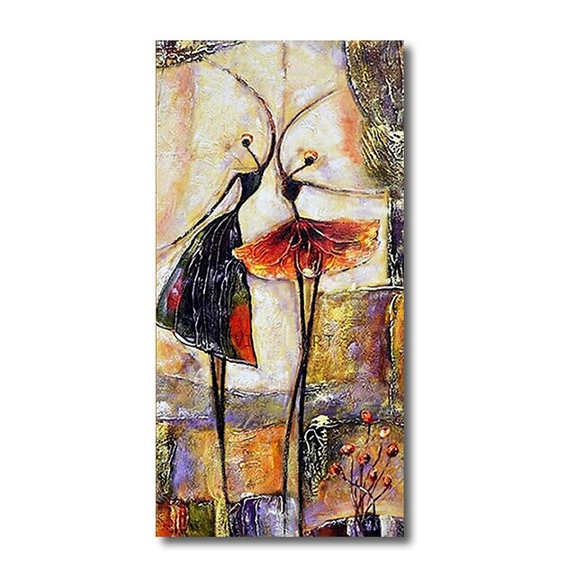 Home & Garden Wall Art | Oil Painting Handmade Hand Painted Wall Art Modern Dancers Girls Figure Home Decoration Decor Stretched