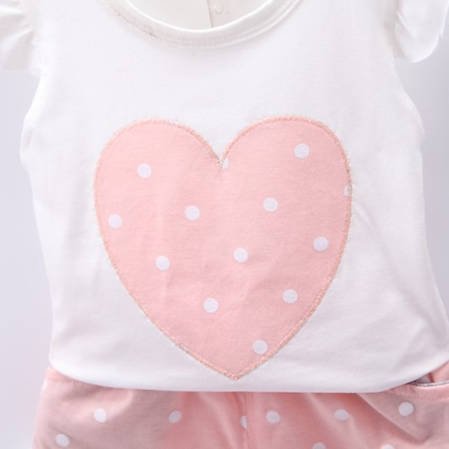 Baby & Kids Girls Clothing | Kids Girls Tank & Cami Shorts 2 Pieces Sleeveless Blue Pink Dusty Rose Dot Bow Cotton Basic Chic & 