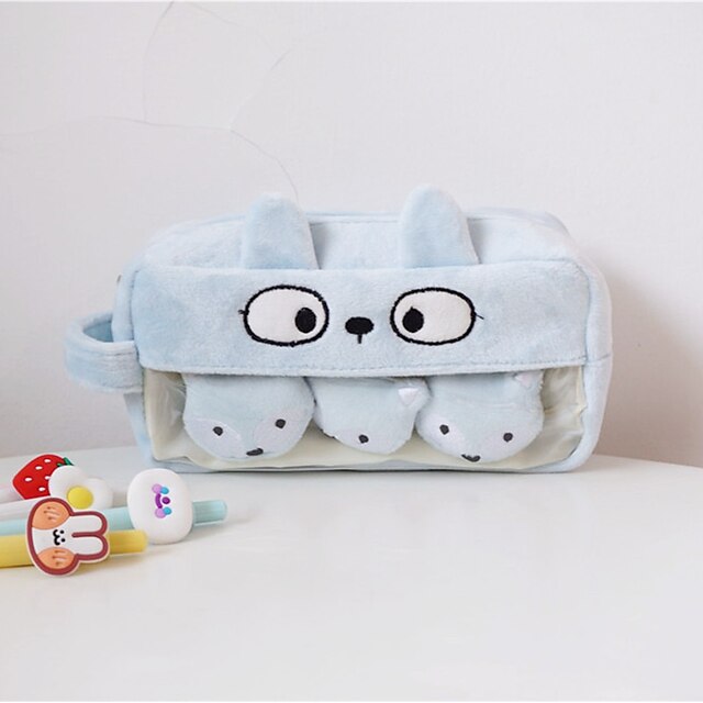 Consumer Electronics Stationery | PencilpenCase box back to school gift Cute animals large capacity Simple Stationery Bag Holder