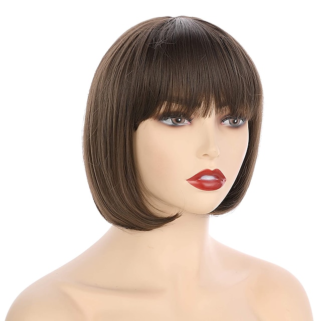 Beauty & Hair Wigs & Hair Pieces | 10 Short Straight Hair Flapper Cosplay Costume Bob Wig 1920s The Great Gatsby Cosplay Costume