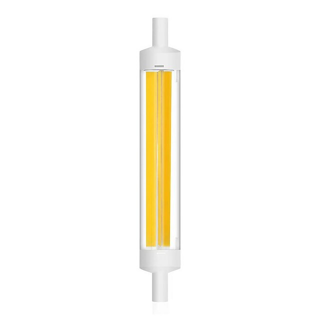 1Pcs Dimmable R7S COB LED Bulbs 7W J Type 118MM Double Ended LED Lights 70W Halogen Equivalent 220-240V T3 R7S Base Equivalent Floodlight Replacement for Garage Speciality Lighting Floor Lamps 14