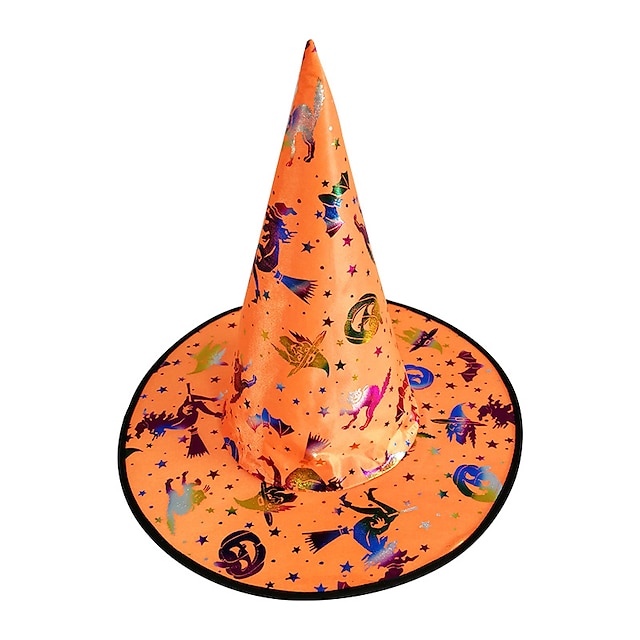 Home & Garden Home Decor | halloween hat for kids modern colorful bronzing decorations for boy and girls halloween witch hat par