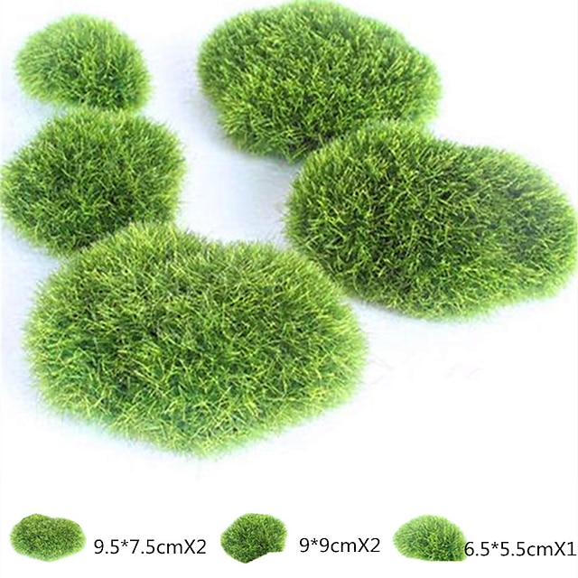 Home & Garden Home Decor | 5pcs/6pcs/8pcs/12pcs Simulation Plant Simulation Stone Green Stone Simulation Moss Stone Moss Flower 