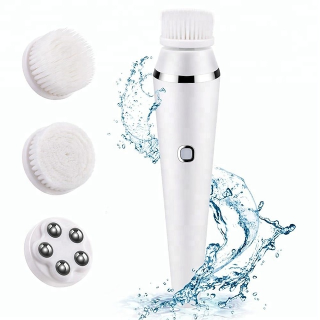  3 IN 1 Face Electric Brush Deep Pores Clear Face Wash Machine Makeup Remove Facial Massager Facial Cleansing Brush