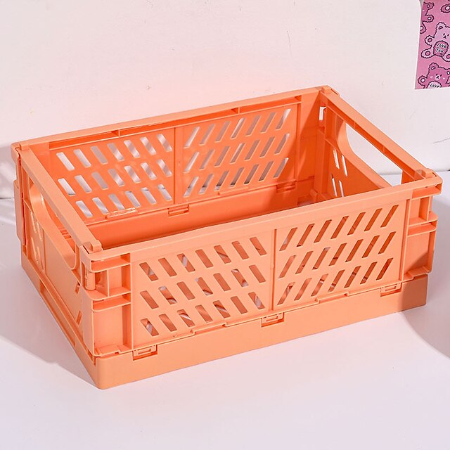 Home & Garden Home Decor | Collapsible Storage Box Desktop Organizing Cosmetics Shelf Student Dormitory Sundry Storage Basket - 