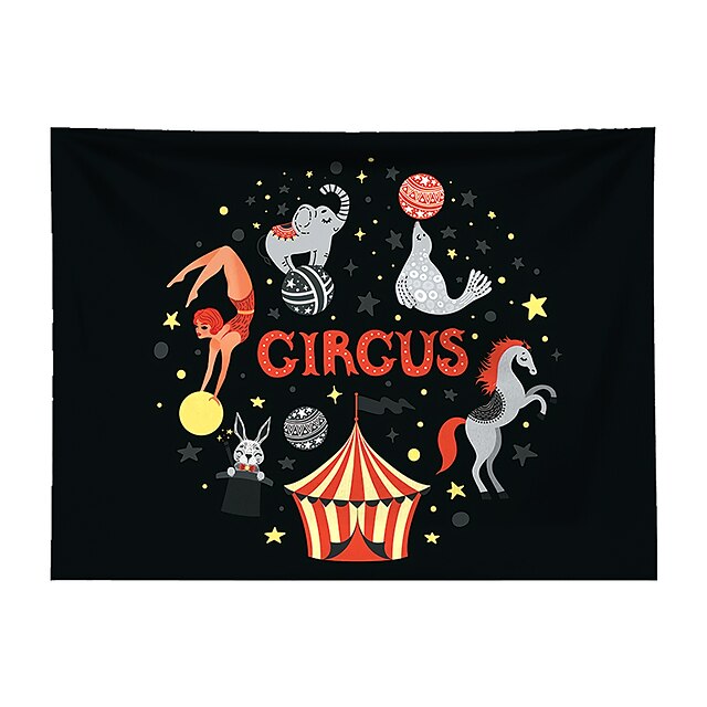 Home & Garden Home Decor | Circus Animals Wall Tapestry Art Decor Blanket Curtain Hanging Home Bedroom Living Room Decoration Po