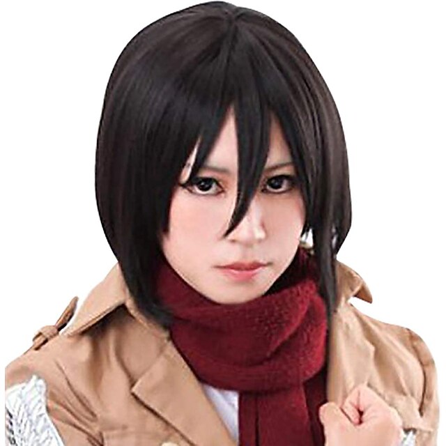 Beauty & Hair Wigs & Hair Pieces | Attack On Titan Wig Cosplay Wig for Attack On Titan Mikasa Ackerman - GN76983