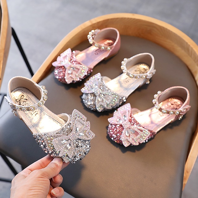 Shoes & Bags Kids Shoes | Girls Flats Flat Lightweight Flower Girl Shoes Leather PU Portable Sequins Little Kids(4-7ys) Big Kids