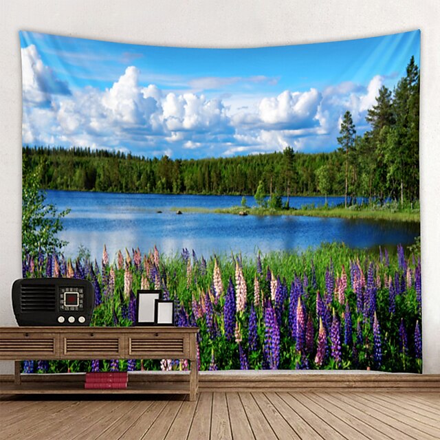 Home & Garden Home Decor | Beautiful Natural Scenery Of Mountains Rivers And Lakes Tapestry Art Decoration Blanket Curtain Hangi