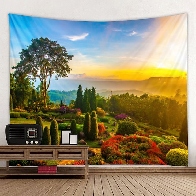 Home & Garden Home Decor | Beautiful Natural Scenery Of Mountains Rivers And Lakes Tapestry Art Decoration Blanket Curtain Hangi