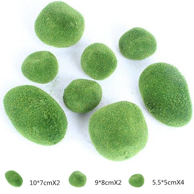 Home & Garden Home Decor | 5pcs/6pcs/8pcs/12pcs Simulation Plant Simulation Stone Green Stone Simulation Moss Stone Moss Flower 