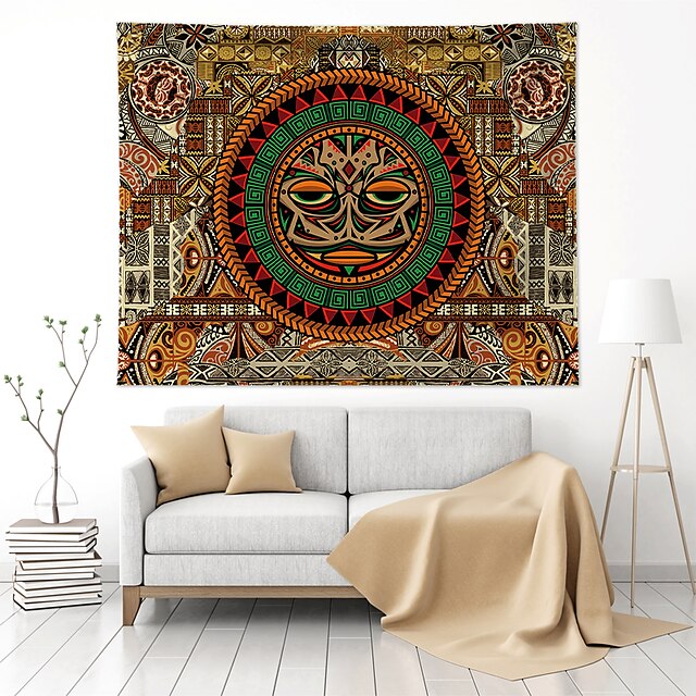 Home & Garden Home Decor | Tiki African Wall Tapestry Art Decor Blanket Curtain Hanging Home Bedroom Living Room Decoration Poly