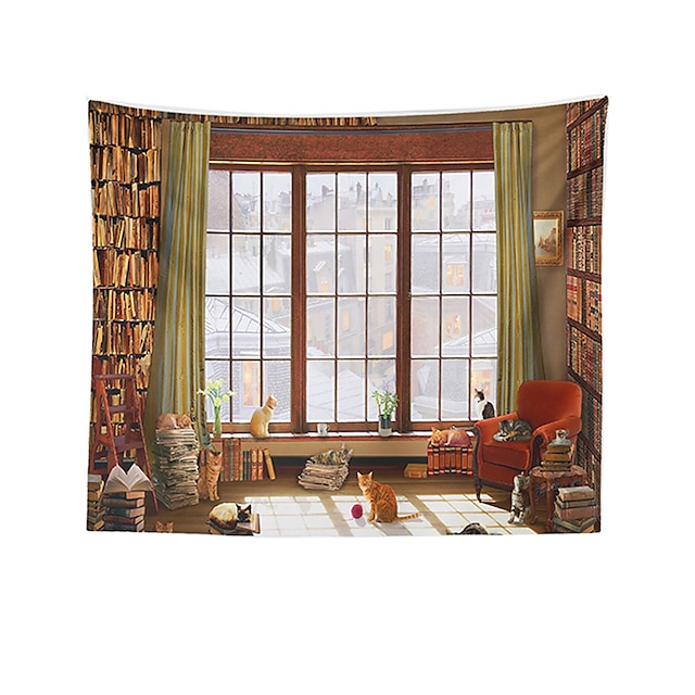 Home & Garden Home Decor | Window Shelf Wall Tapestry Art Decor Blanket Curtain Hanging Home Bedroom Living Room Decoration Poly