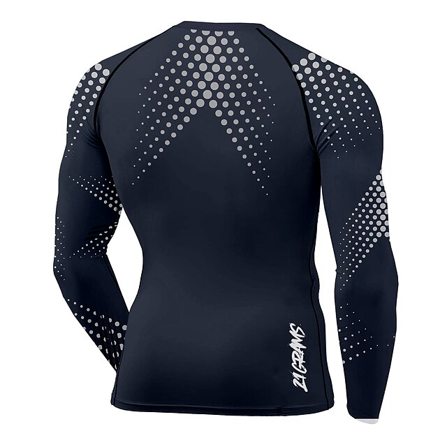 Sports & Outdoors Running, Jogging & Walking | 21Grams® Mens Long Sleeve Compression Shirt Running Shirt Top Athletic Athleisure