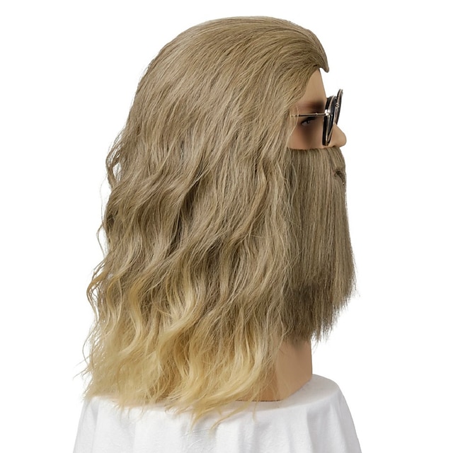 Beauty & Hair Wigs & Hair Pieces | Men Long Curly Wig Synthetic Wig Heat Resistant Wig Cosplay Wigs - TH24366