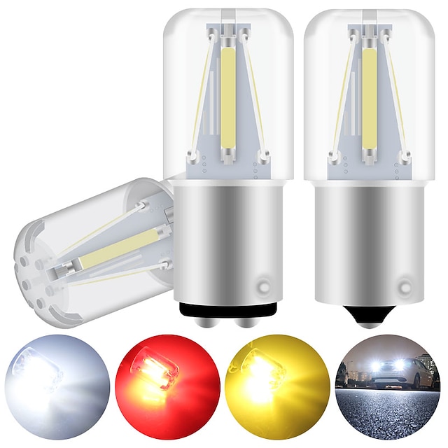 2*12V 24-LED 1156 White Car Bulb Light Turn Signal Brake/Tail/Revese Lamps 