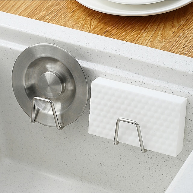 304 Stainless Steel Sponge Drain Rack Kitchen Sink Sink Wall Hanging ...