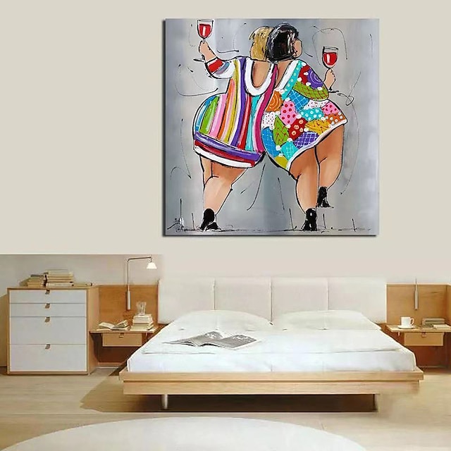 Home & Garden Wall Art | Oil Painting Handmade Hand Painted Wall Art Contemporary Woman Home Decoration Decor Rolled Canvas No F