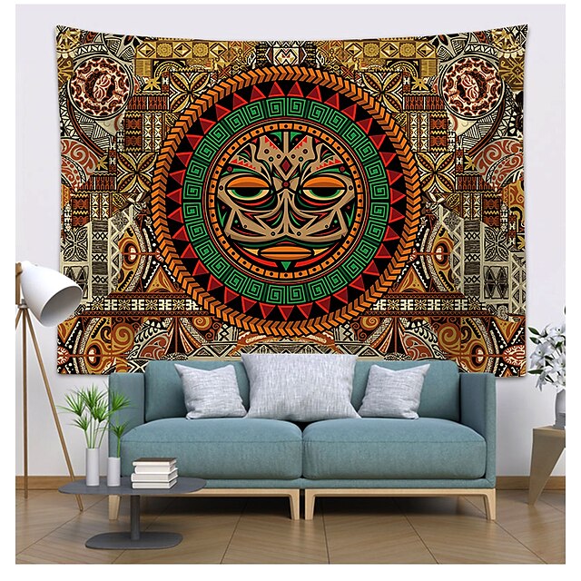 Home & Garden Home Decor | Tiki African Wall Tapestry Art Decor Blanket Curtain Hanging Home Bedroom Living Room Decoration Poly