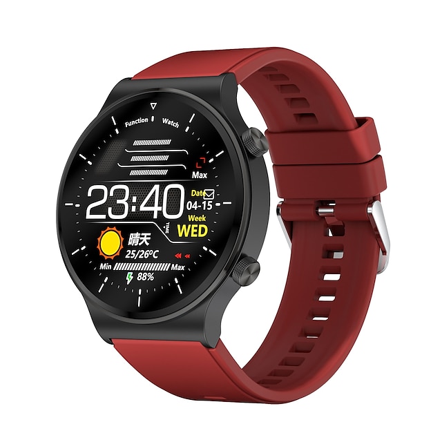  C12 Reloj inteligente Smartwatch Reloj elegante Bluetooth Podómetro Seguimiento del Sueño Monitor de Pulso Cardiaco Compatible con Teléfono inteligente Hombres mujeres Larga espera Compás