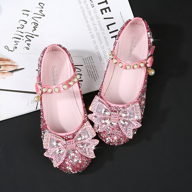 Shoes & Bags Kids Shoes | Girls Flats Flower Girl Shoes Princess Shoes School Shoes Rubber PU Cartoon Design Air Mattresses / Ai