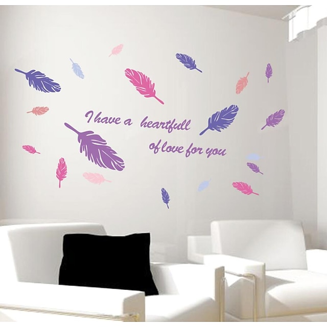 Home & Garden Home Decor | all because two people fell in love vinyl love saying quote love wall decal love wall sticker words b