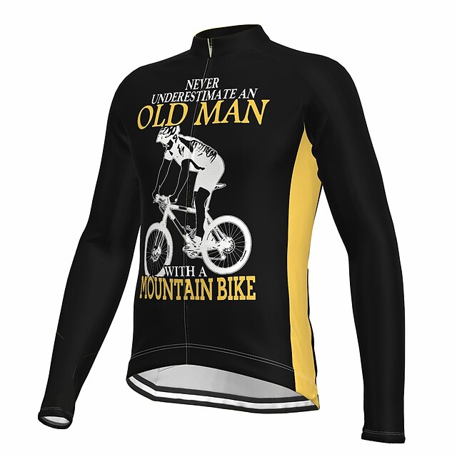 Mens Mountain Bike Jersey Long Sleeve Downhill Bike Shirt BMX Bicycle Cycling Jerseys,Quick Dry and Moisture-Wicking