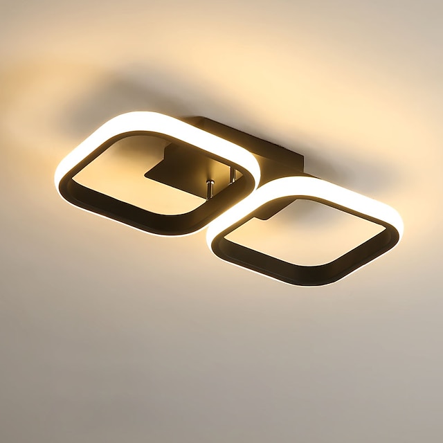  2 luzes 3 luzes luz de teto regulável led formas geométricas luzes de montagem embutida alumínio sílica gel estilo moderno acabamentos pintados em metal led 110-120v 220-240v/certificado ce