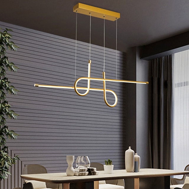  led hanglamp 100 cm enkel ontwerp kroonluchter aluminium artistieke stijl moderne stijl stijlvolle geschilderde afwerkingen led modern 220-240v